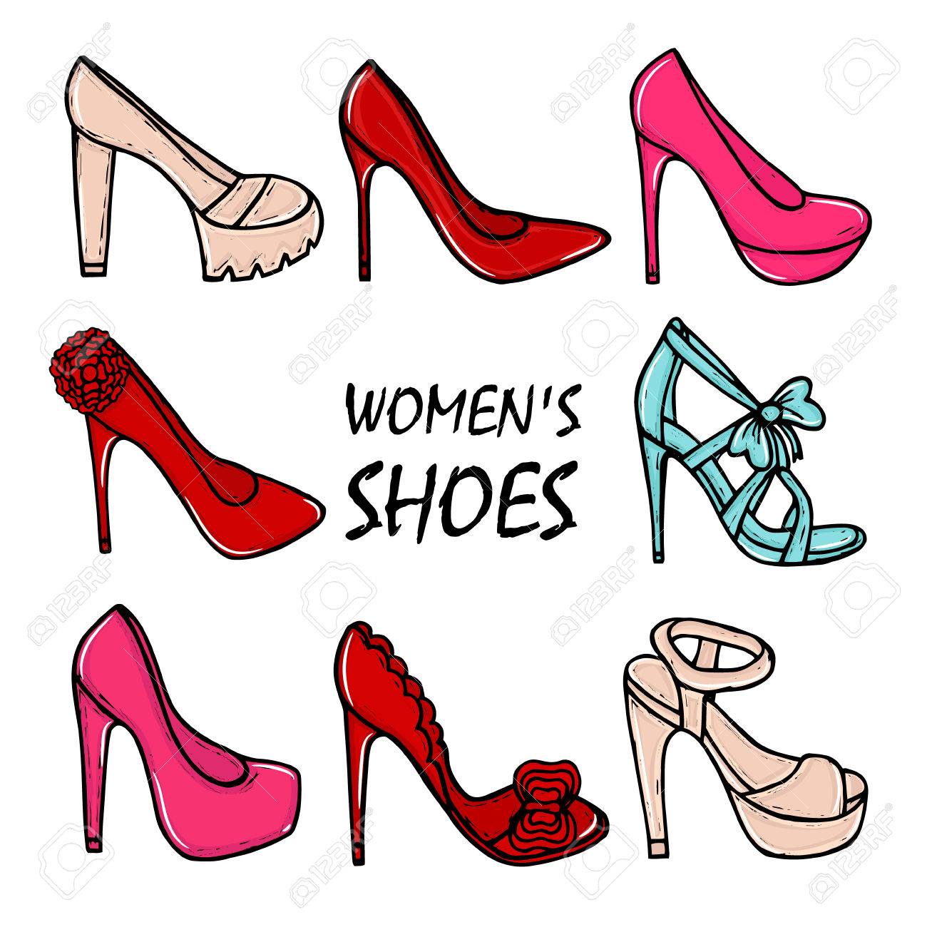 1300x1300 Huge Collection Of 'high Heel Shoe Drawing' Download More Than