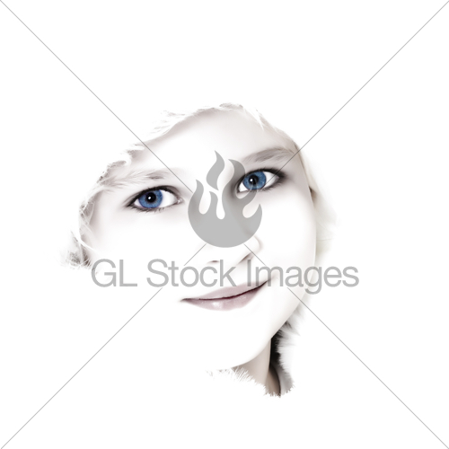 500x500 High Key Girl Portrait Gl Stock Images