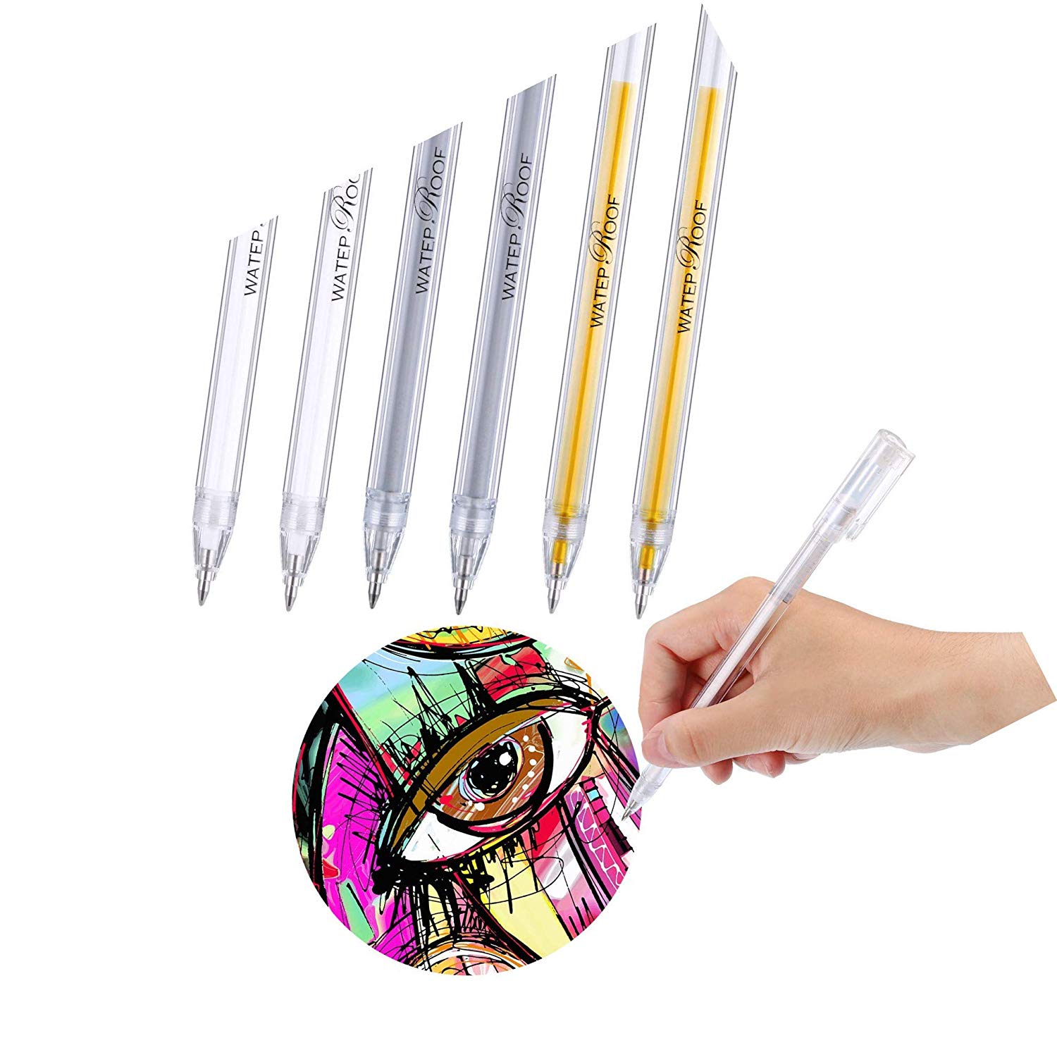 1500x1500 lvcky pieces white pen for artists dark papers highlight drawing