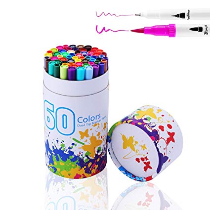 425x425 Dual Tip Brush Pens, Yougoo Variety Colors