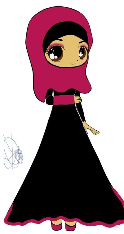 400x754 hijab drawing muslimah anime