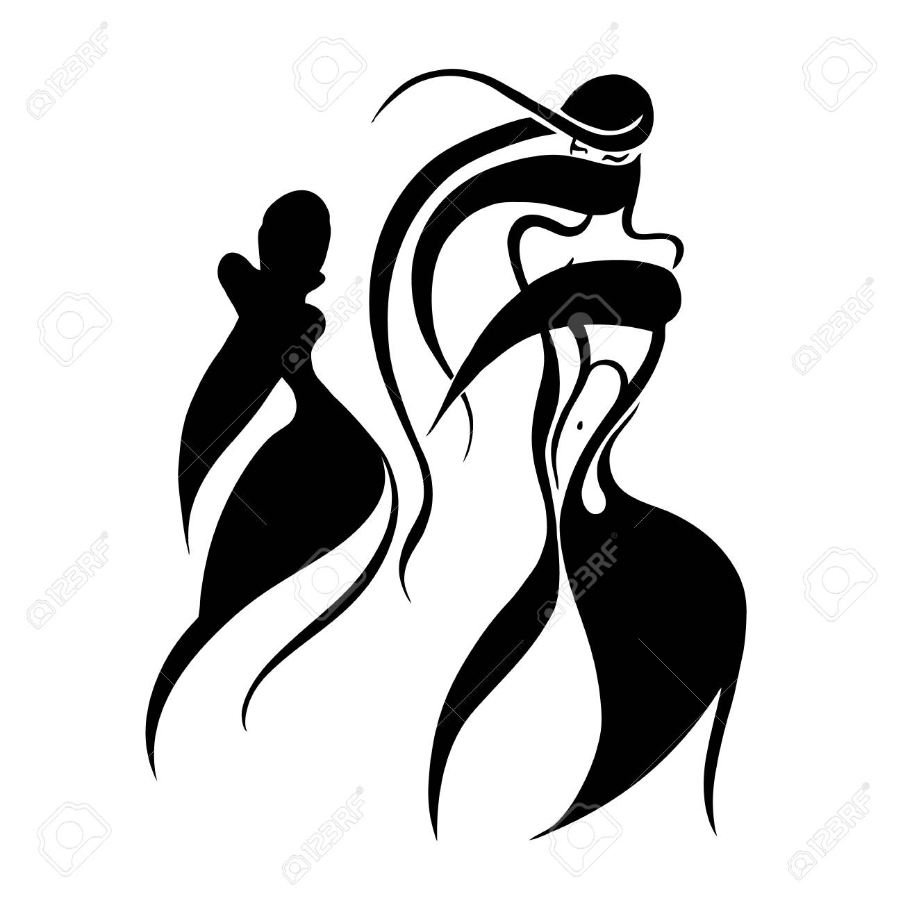 1300x1300 huge collection of 'hijab silhouette vector' download more than