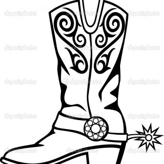 336x336 Walking Boots Cartoon Drawing Cowgirl Of Ballet Rain Step