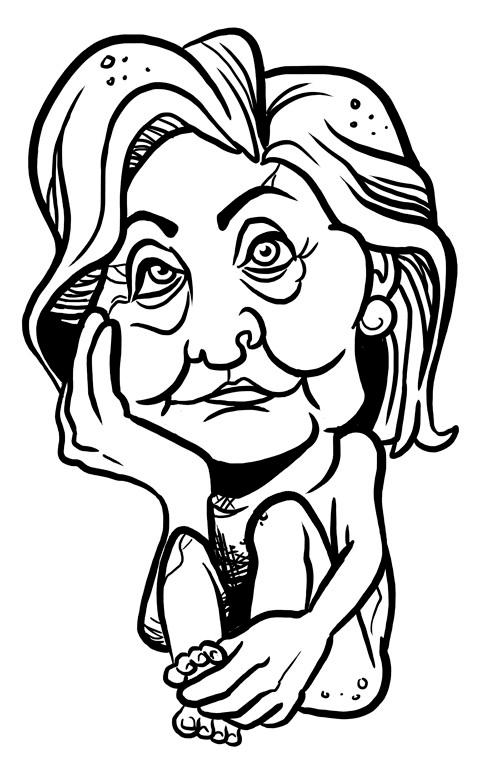 Hillary Clinton Drawing | Free download on ClipArtMag