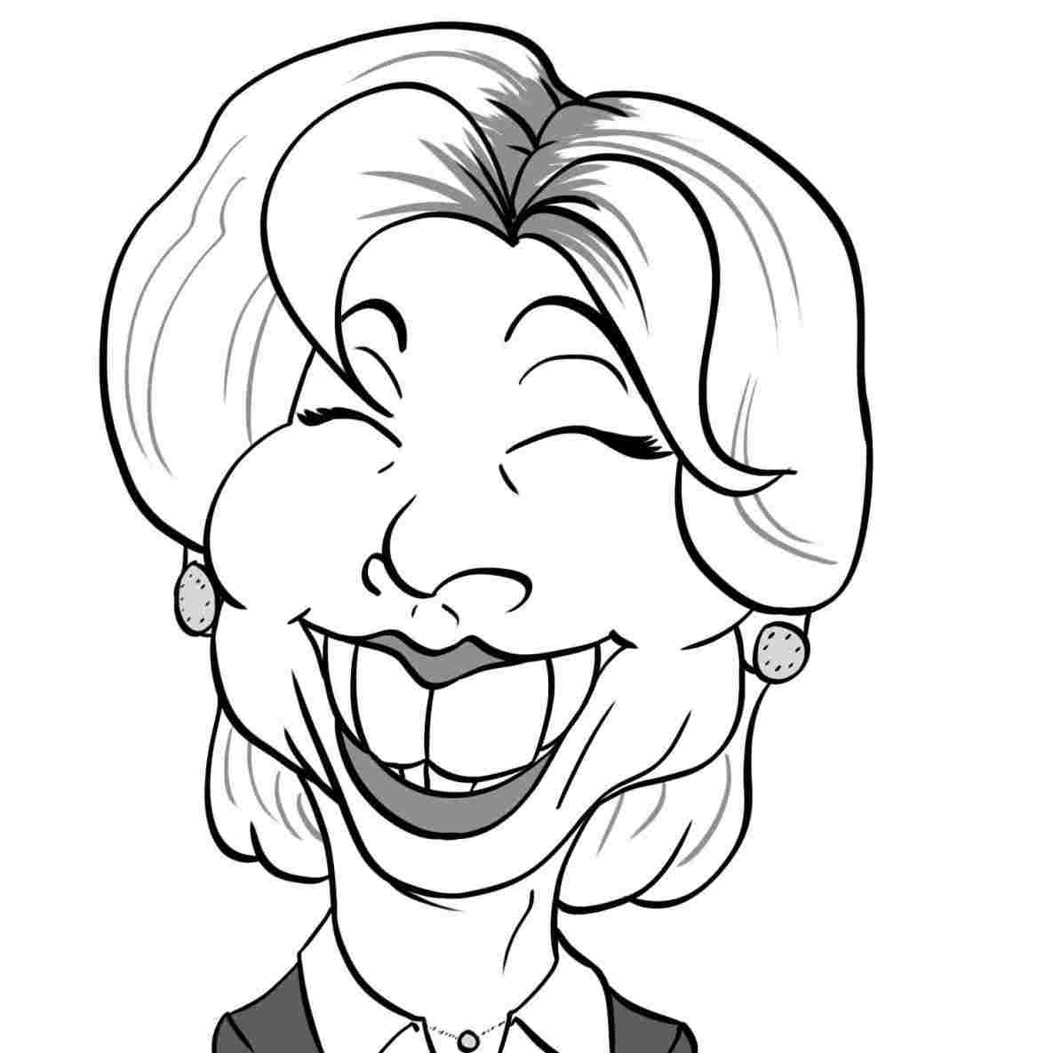 1185x1185 how to draw hillary clinton