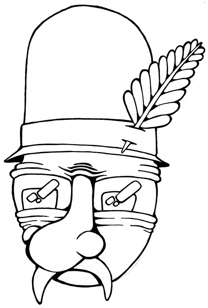 692x1023 Hillbilly Man Drawn