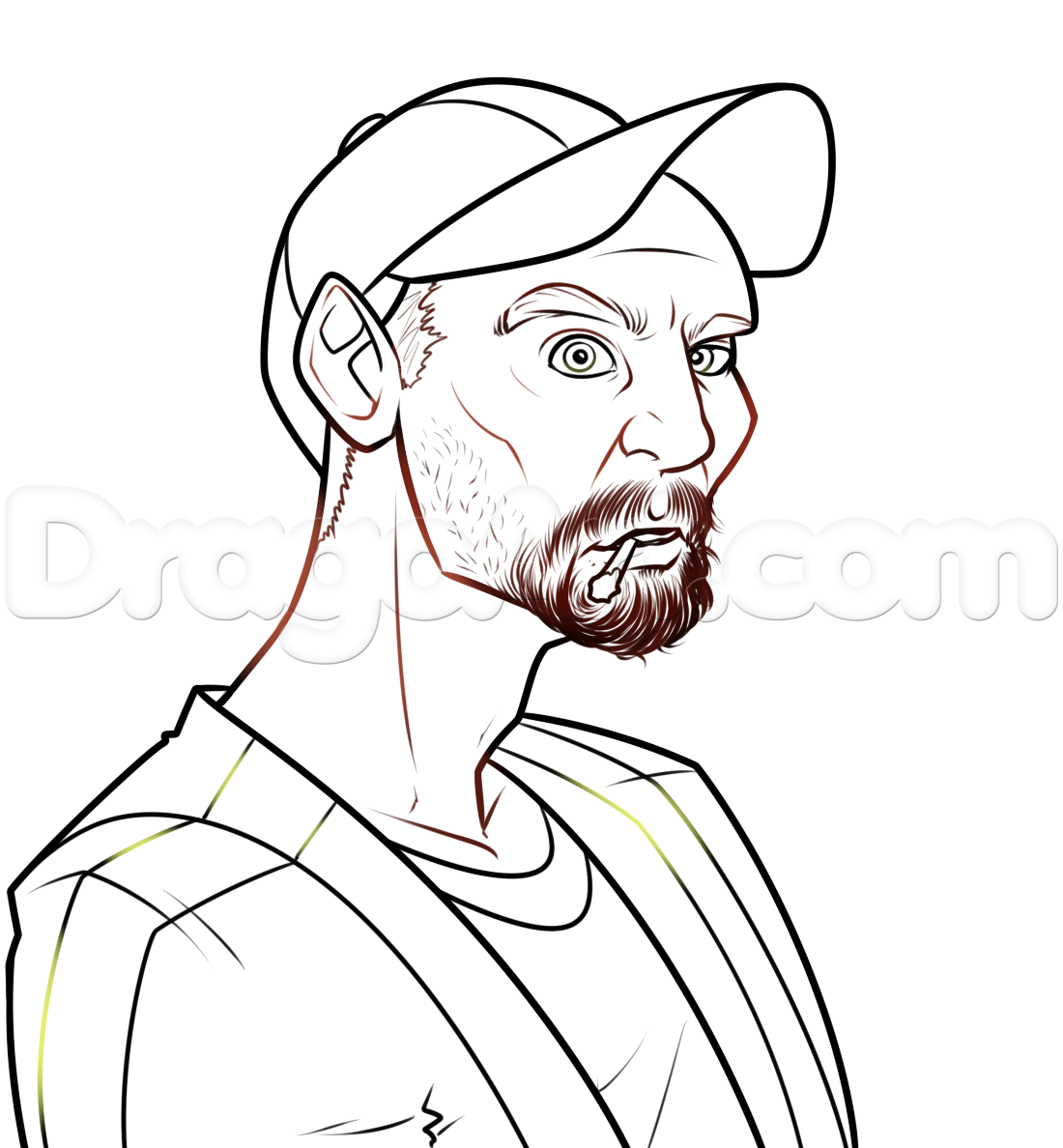 1100x1188 Step Hillbilly Caricature Drawing Lesson