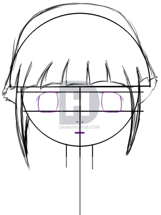 540x720 How To Draw Baby Hinata, Step