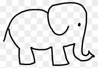 320x223 Elephant Simple At Getdrawings