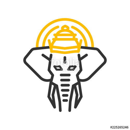 500x500 Ganesha, Hindu God Of New Beginnings, Success And Wisdom Vector