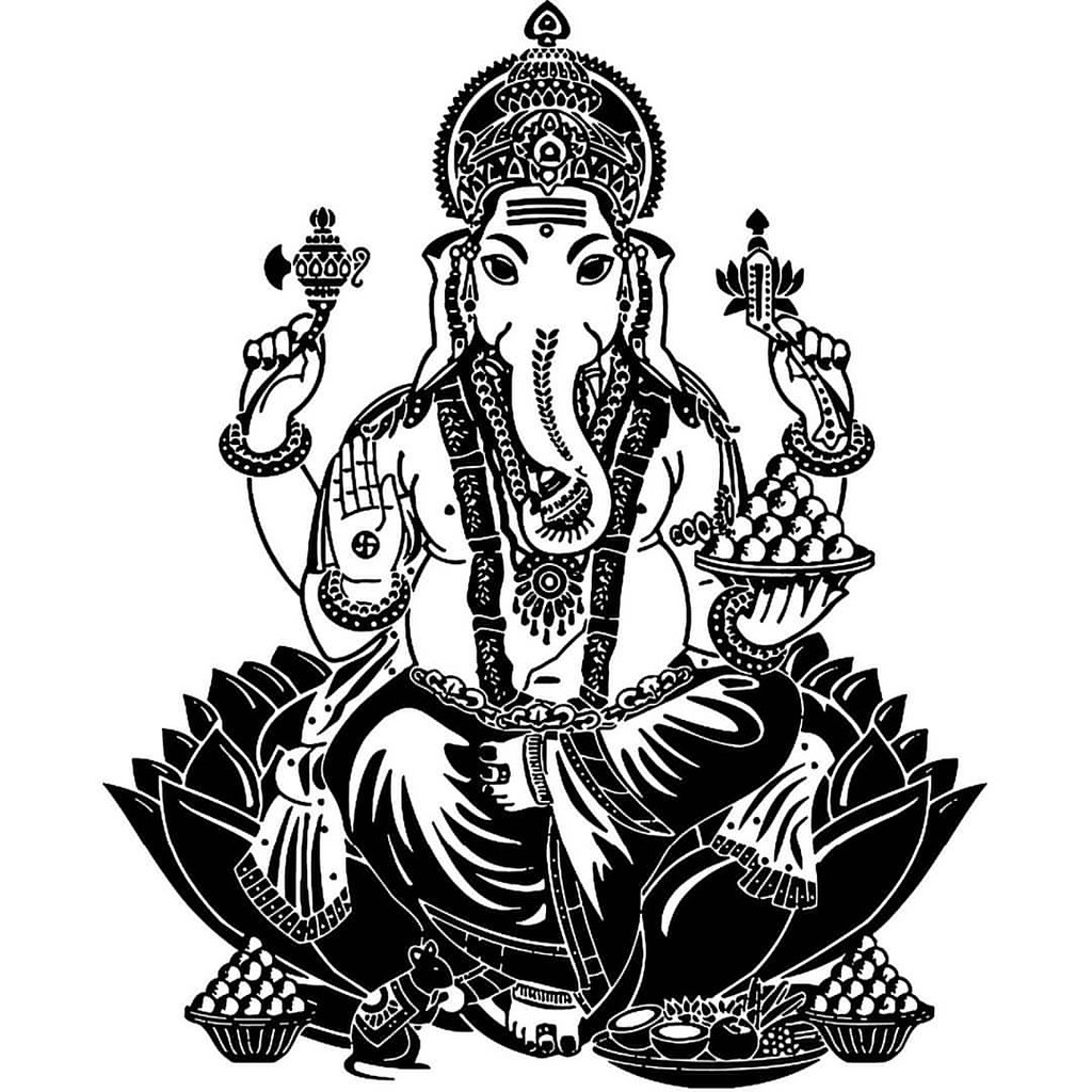 Hindu Elephant God Drawing | Free download on ClipArtMag