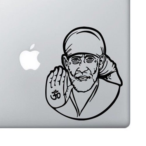 500x500 Hindu God Sai Baba Saibaba Car Black White Vinyl Decal Stickers Ebay