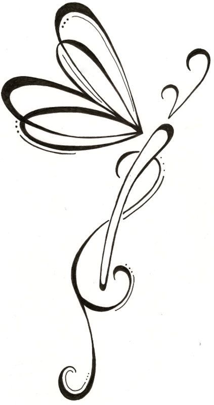 423x800 Dragonfly Drawing Original Tattoo Awesome For My Wrist Or My Hip