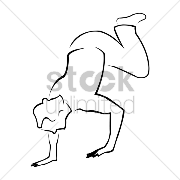 600x600 Hip Hop Dancer Vector Image