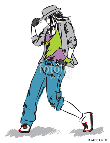 386x500 Hip Hop Style Dance Illustration E Stock Image And Royalty Free