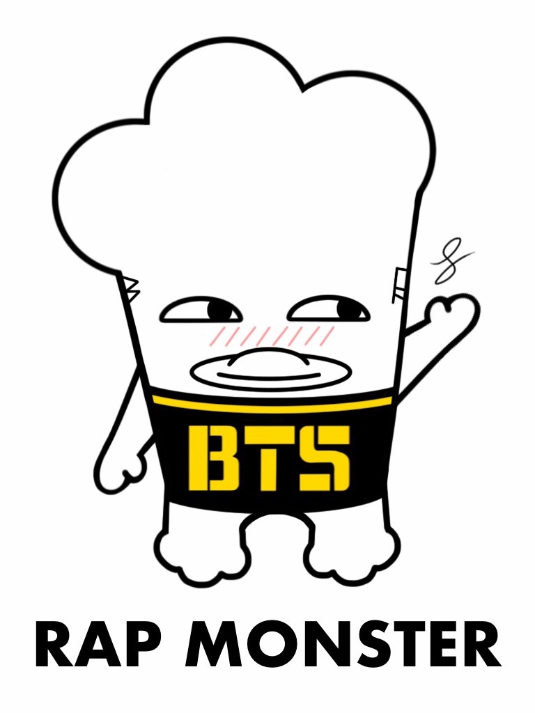 768x1024 ookie art i needed to draw the hip hop monster rap monster