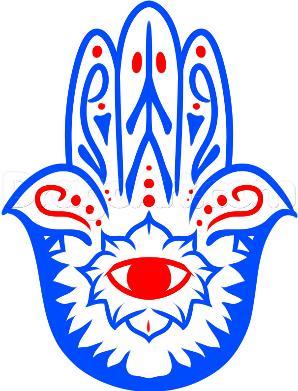 606x796 How To Draw A Hippie Hand, Step