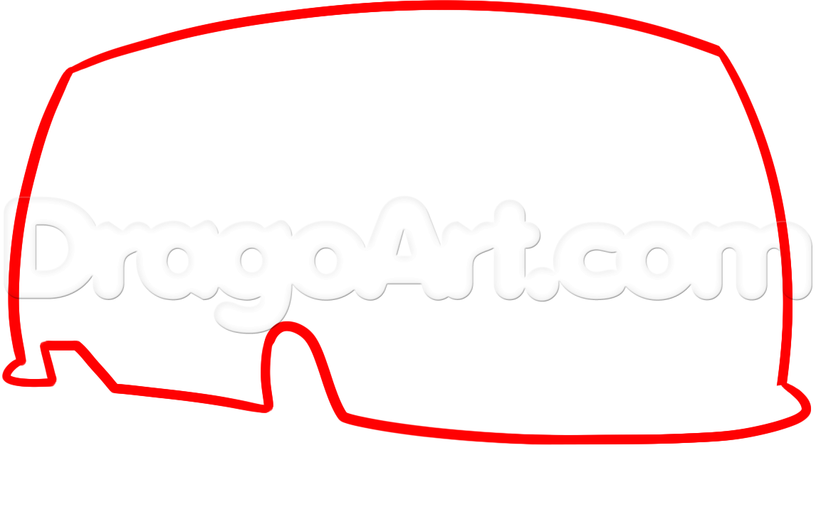 1146x744 How To Draw A Hippie Van, Step