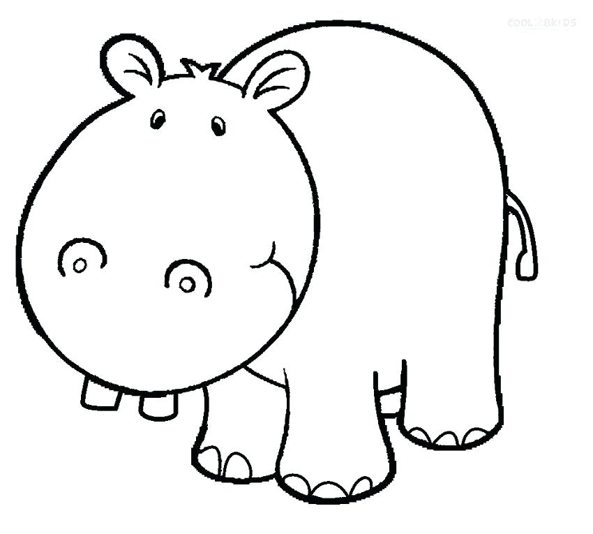 850x765 Baby Hippo Coloring Pages Cute Baby Hippo Coloring Pages