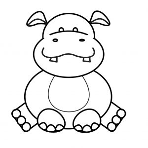 300x300 Hippo Drawing New Hippo Drawing For Kids At Getdrawings