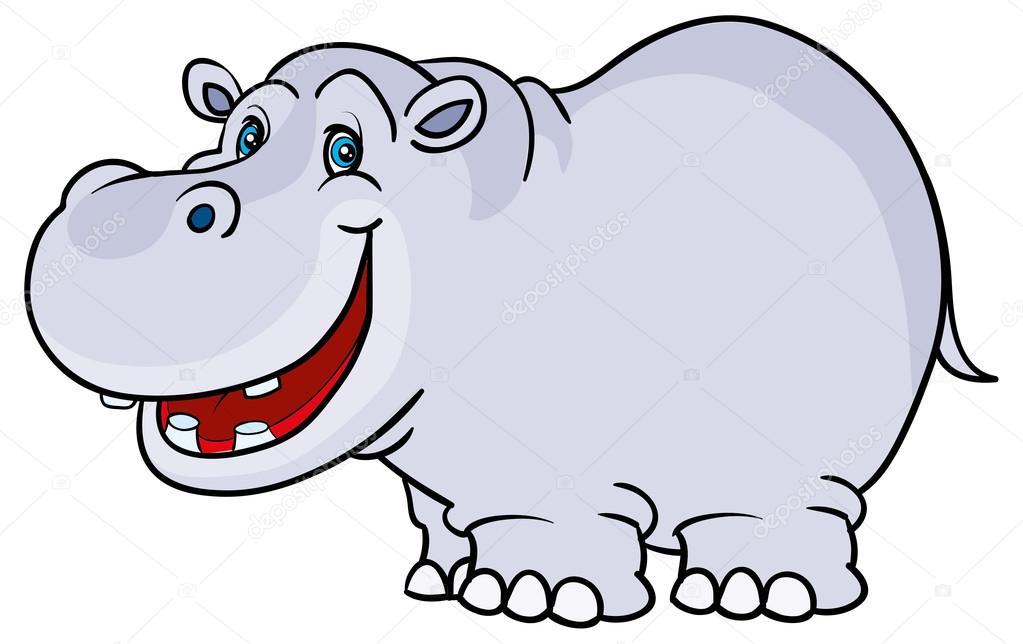 1023x644 Hippo Drawing