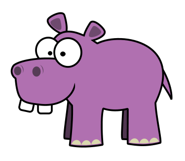 375x325 Cartoon Hippos Pictures Drawing A Cartoon Hippo