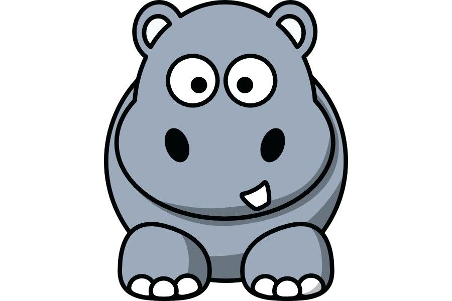 Hippo Drawing Step By Step | Free download on ClipArtMag