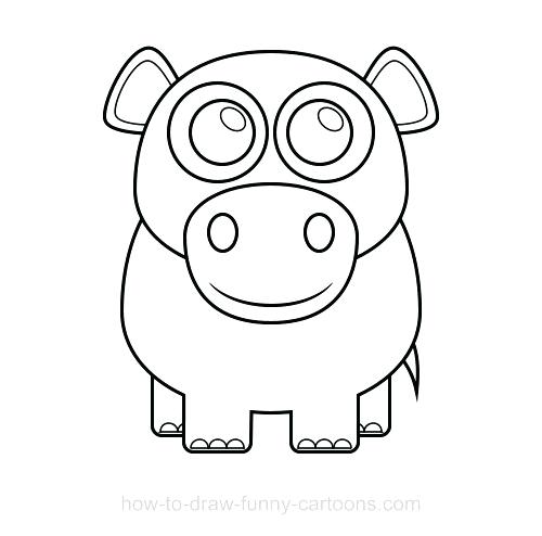500x494 Draw A Hippo
