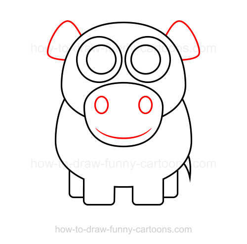500x494 How To Draw A Hippo