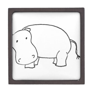 307x307 Cute Hippo Drawing Gifts On Zazzle Au