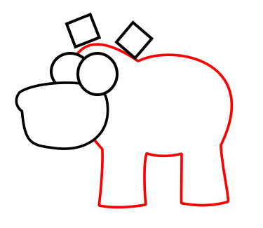375x325 Drawing A Cartoon Hippo