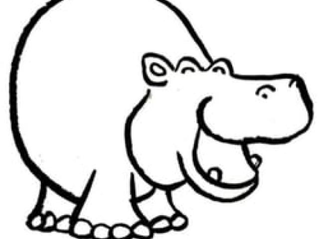 640x480 Free Drawn Hippo, Download Free Clip Art