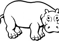 200x140 Hippo Coloring Pages With Unique Hippopotamuses Crosbyandcosg