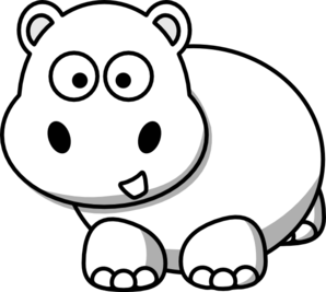 298x267 Drawing Hippopotamus Outline Transparent Png Clipart Free