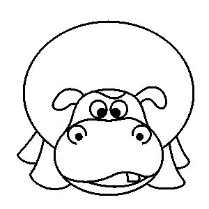 300x300 How To Draw Hippopotamus, How To Draw For Kids, How To Draw Step