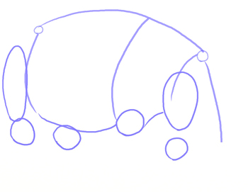 350x271 How To Draw A Hippopotamus