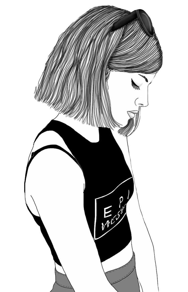 797x1239 Collection Of Free Drawing Girl Hipster Download On Ui Ex