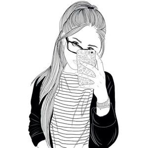 300x300 dessins de fille tumblr tumblr outlines