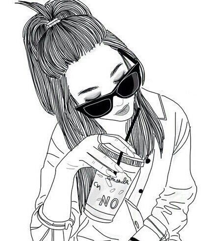 417x491 Fondos De Pantalla Tumblr Girl Drawing