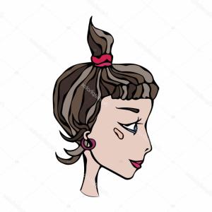 300x300 Stock Illustration Cute Cartoon Hipster Girl Face Lazttweet