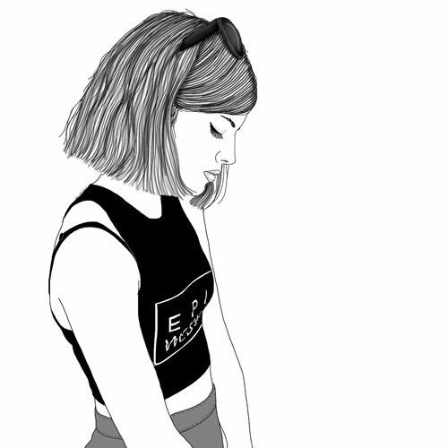 500x500 Hipster Girl Drawings Tumblr