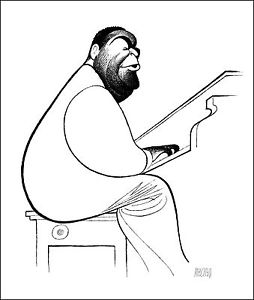 254x300 al hirschfeld's fats waller hand signed limited edition lithograph
