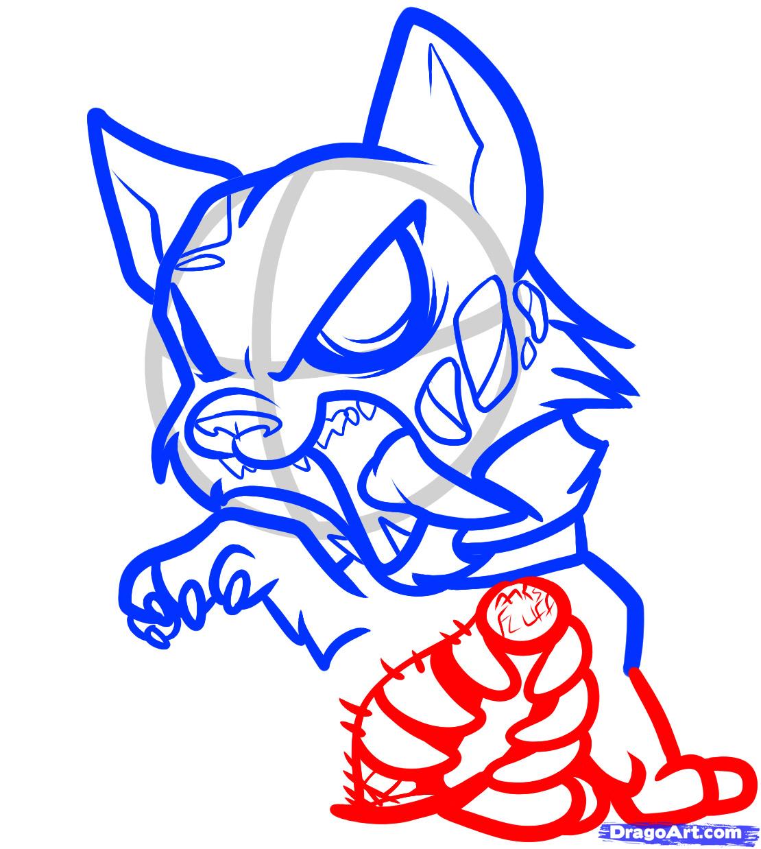 1110x1238 Step How To Draw A Zombie Cat, Zombie Cat