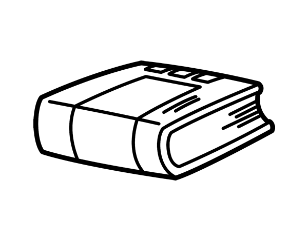 600x470 History Book Coloring Page