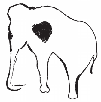 336x340 Cave Drawing Of A Mammoth's Heart