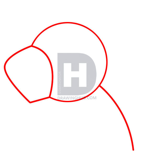 596x603 How To Draw A Lion Face, Step