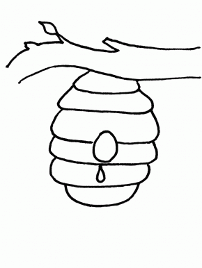 290x386 Hive Animals Coloring Pages Crafts Bee, Beehive Drawing