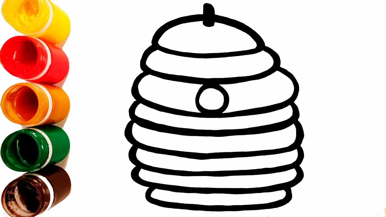 1280x720 Hive Drawing And Coloring For Kids Colorful World