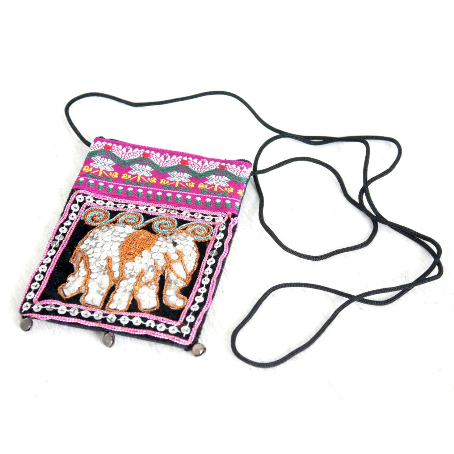 1470x1470 Elephant Hmong Fabric Cross Body Phone Bag