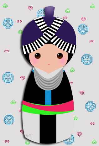316x466 hmong kokeshi